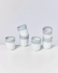 Motel a Miio 6 Teilige Sets>Alcachofra 6Er Set Becher Gros Graublau