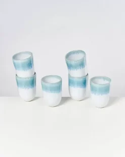 Motel a Miio Tassen & Becher>Alcachofra 6Er Set Becher Gros Grunblau