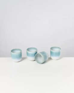 Motel a Miio Tassen & Becher>Alcachofra 4Er Set Becher Klein Grunblau