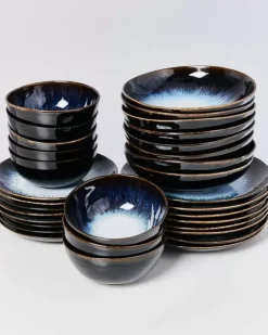 Motel a Miio Geschirr Sets>Alcachofra Schwarz - 32 Teiliges Set