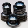 Motel a Miio 40 Teilige Sets>Alcachofra Schwarz - 40 Teiliges Set
