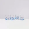 Motel a Miio Gläser>Alegria 4Er Set Glas Klein Big Drops Blau