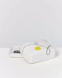 Motel a Miio Butterdosen>Alojamento Butterdose Weis Mit Bemalung
