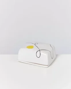 Motel a Miio Butterdosen>Alojamento Butterdose Weis Mit Bemalung