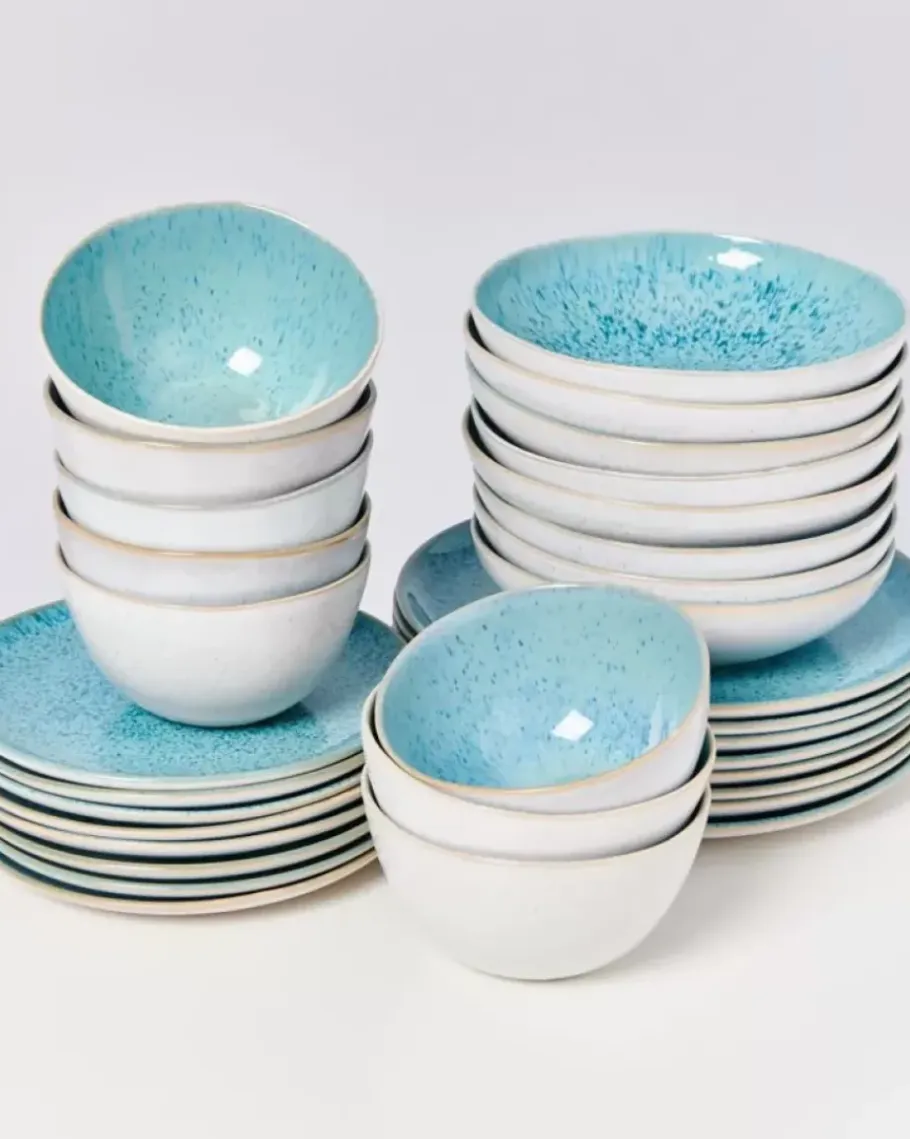 Motel a Miio 32 Teilige Sets>Areia Aqua - 32 Teiliges Set
