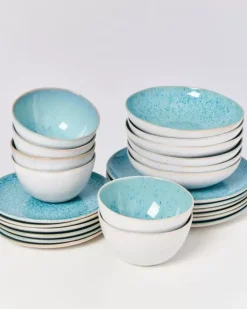 Motel a Miio 24 Teilige Sets>Areia Aqua - 24 Teiliges Set