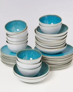 Motel a Miio Geschirr Sets>Areia Aqua - 40 Teiliges Set