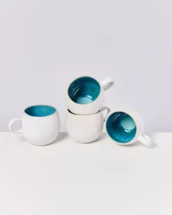 Motel a Miio 4 Teilige Sets>Areia 4Er Set Tasse Gros Aqua