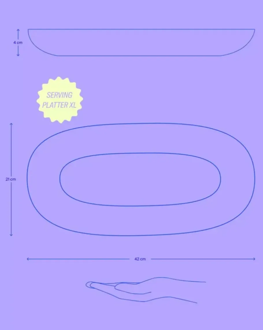 Motel a Miio Servierplatten>Areia Servierplatte Xl Mint