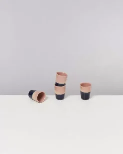 Motel a Miio Tassen & Becher>Bica 4Er Set Espressobecher Pink Navy Cream