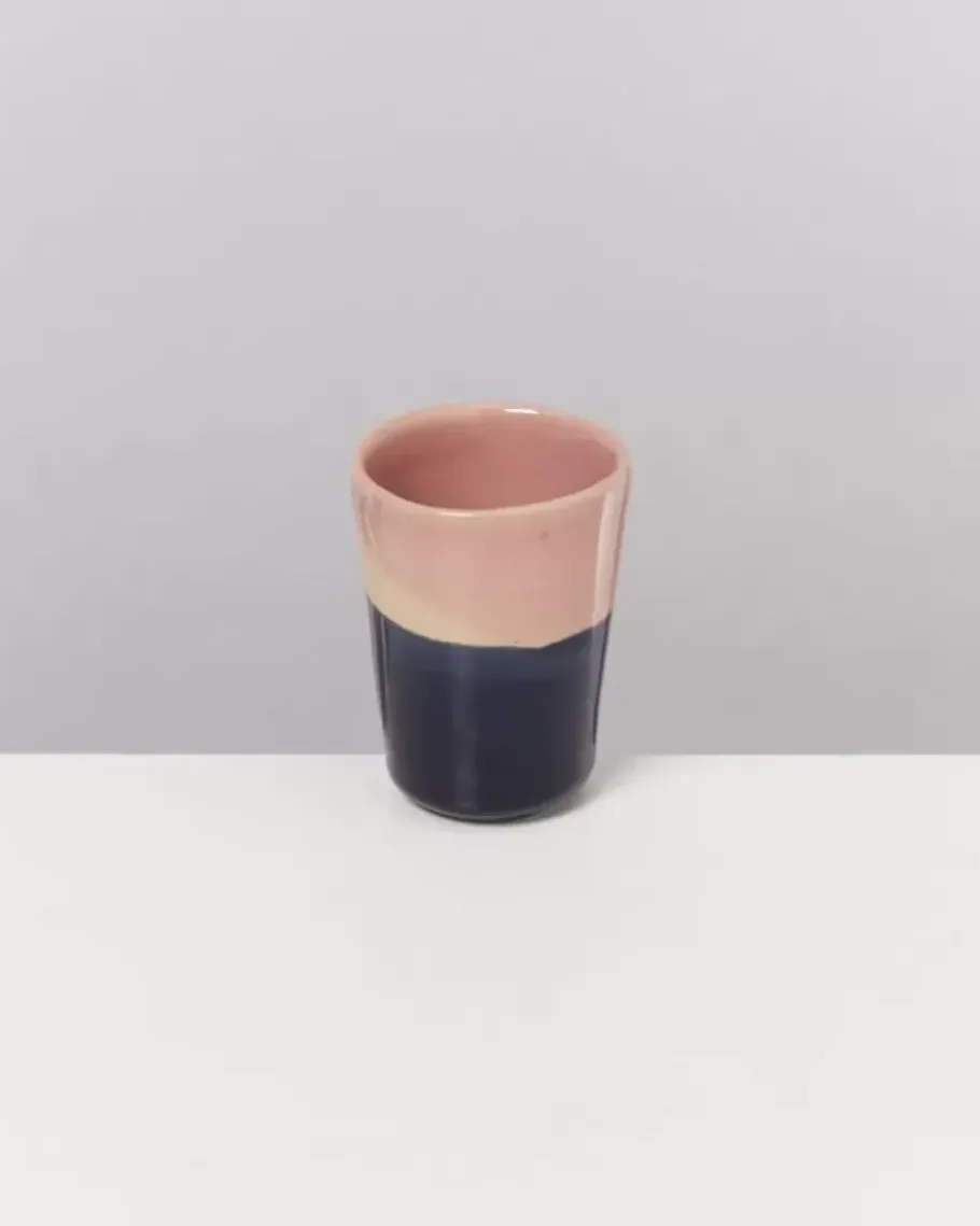 Motel a Miio Tassen & Becher>Bica Espressobecher Pink Navy Cream