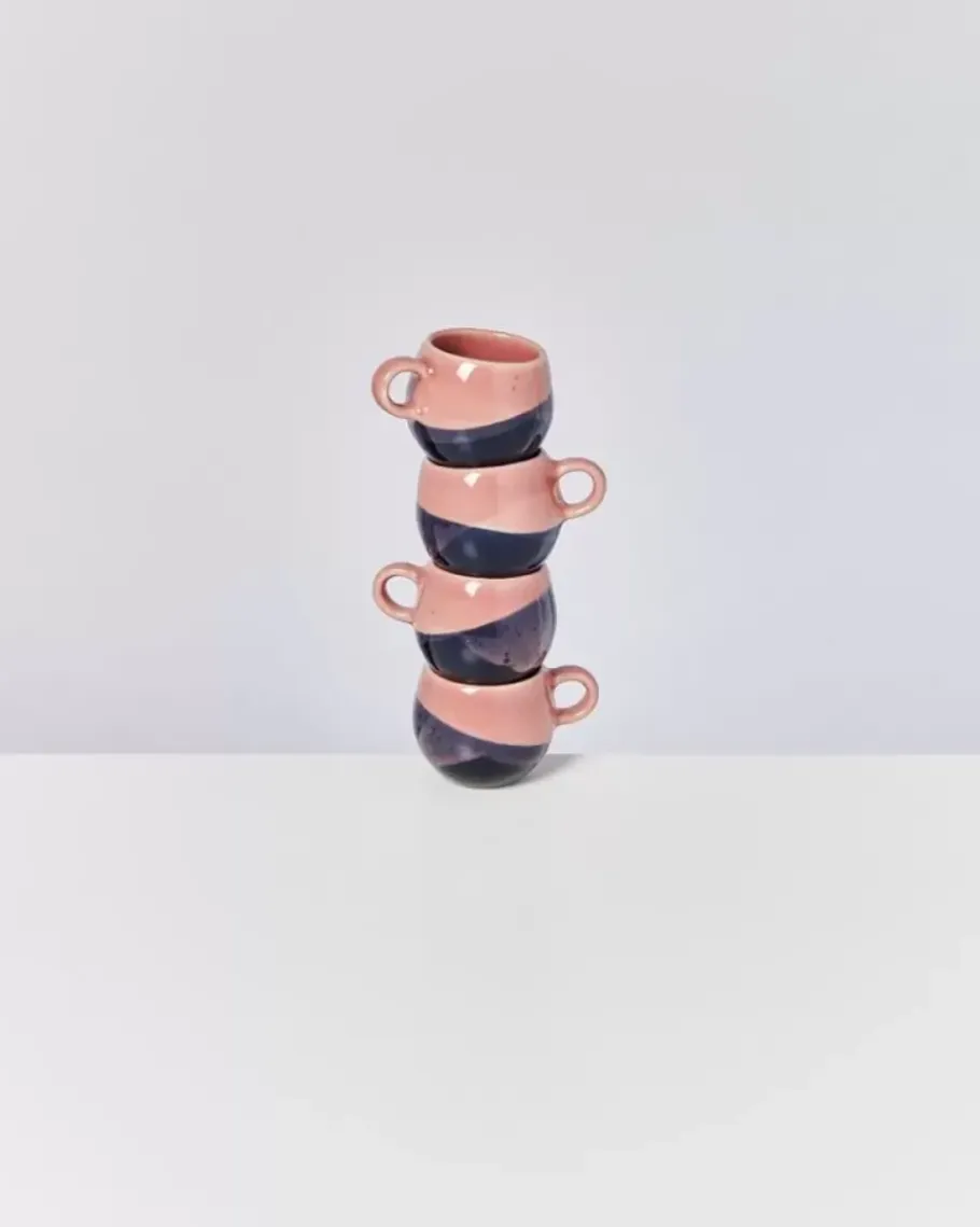Motel a Miio Espressotassen>Bica Espressotasse Pink Navy