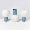 Motel a Miio Vasen>Bola Vase M Graublau Gesprenkelt