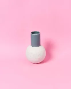 Motel a Miio Vasen>Bola Vase M Graublau Gesprenkelt