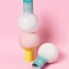 Motel a Miio Bola M>Bola Vase M Grun Rosa Gesprenkelt