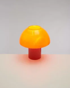 Motel a Miio Lampen>Cogumelo Glaslampe Orange Rot