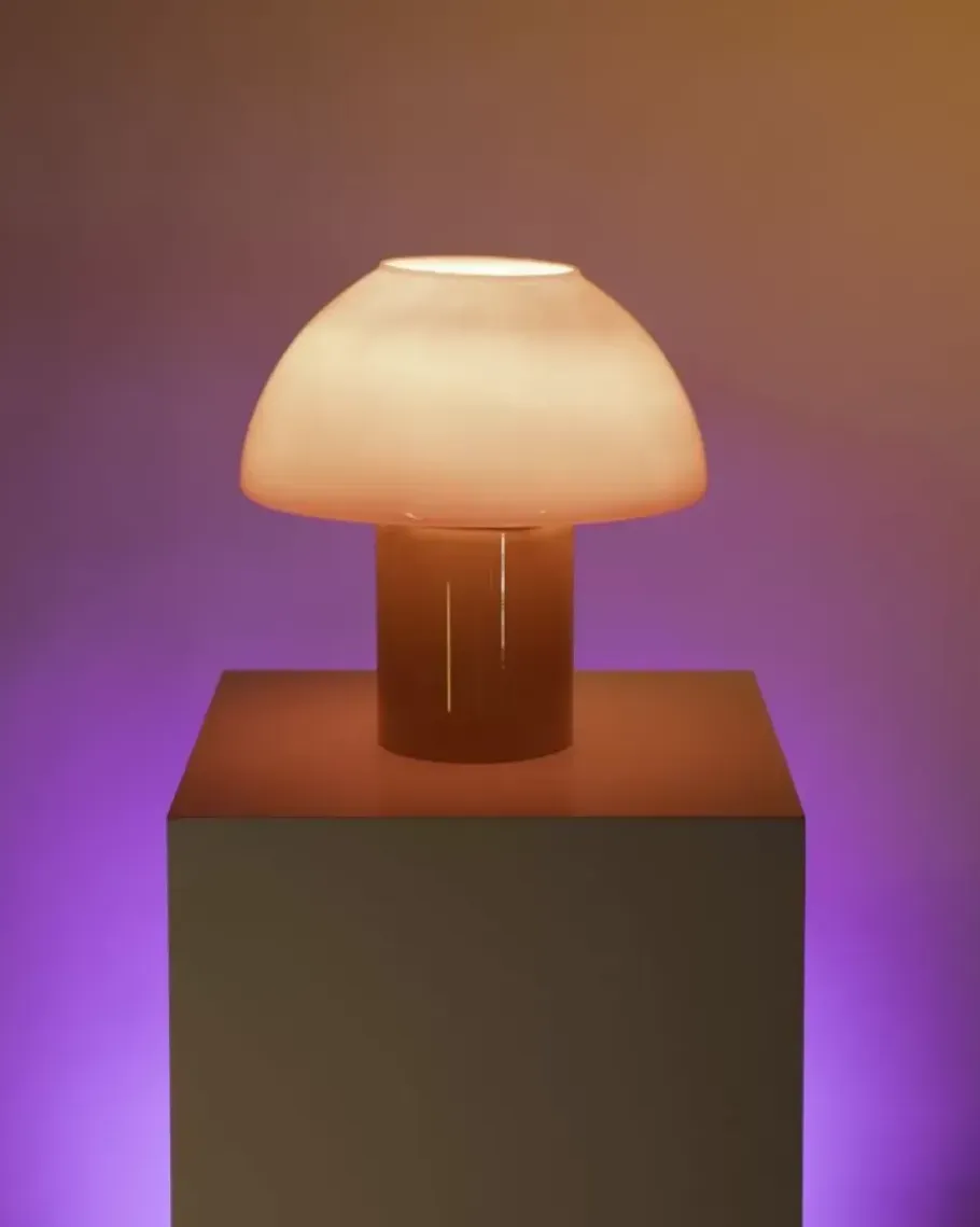 Motel a Miio Lampen>Cogumelo Glaslampe Orange Rot