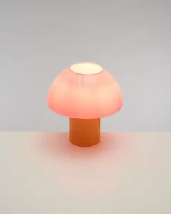 Motel a Miio Lampen>Cogumelo Glaslampe Rosa Gelb