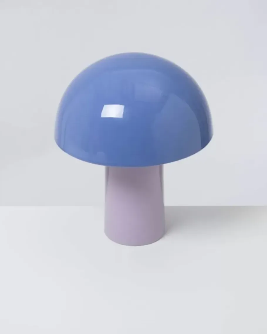 Motel a Miio Lampen>Cogumelo Keramiklampe Cornflower Lila