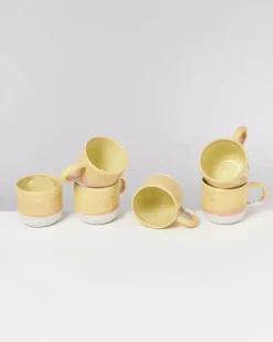 Motel a Miio 6 Teilige Sets>Coimbra 6Er Set Tasse Gros Gelb