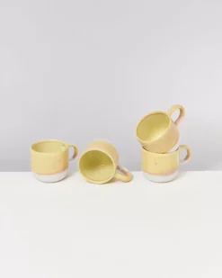Motel a Miio Tassen & Becher>Coimbra 4Er Set Tasse Gros Gelb