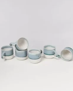Motel a Miio Tassen & Becher>Coimbra 6Er Set Tasse Gros Graublau