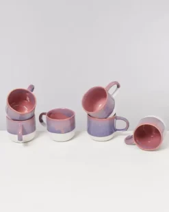 Motel a Miio Tassen & Becher Sets>Coimbra 6Er Set Tasse Gros Lila Rosa
