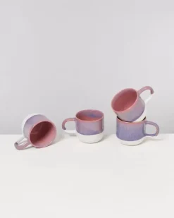 Motel a Miio Tassen & Becher>Coimbra 4Er Set Tasse Gros Lila Rosa