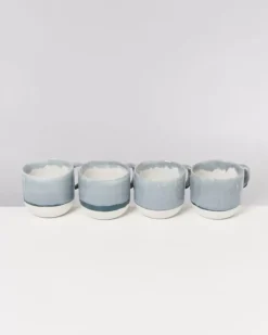 Motel a Miio Tassen & Becher>Coimbra 4Er Set Teetasse Graublau