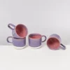 Motel a Miio 4 Teilige Sets>Coimbra 4Er Set Teetasse Lila Rosa