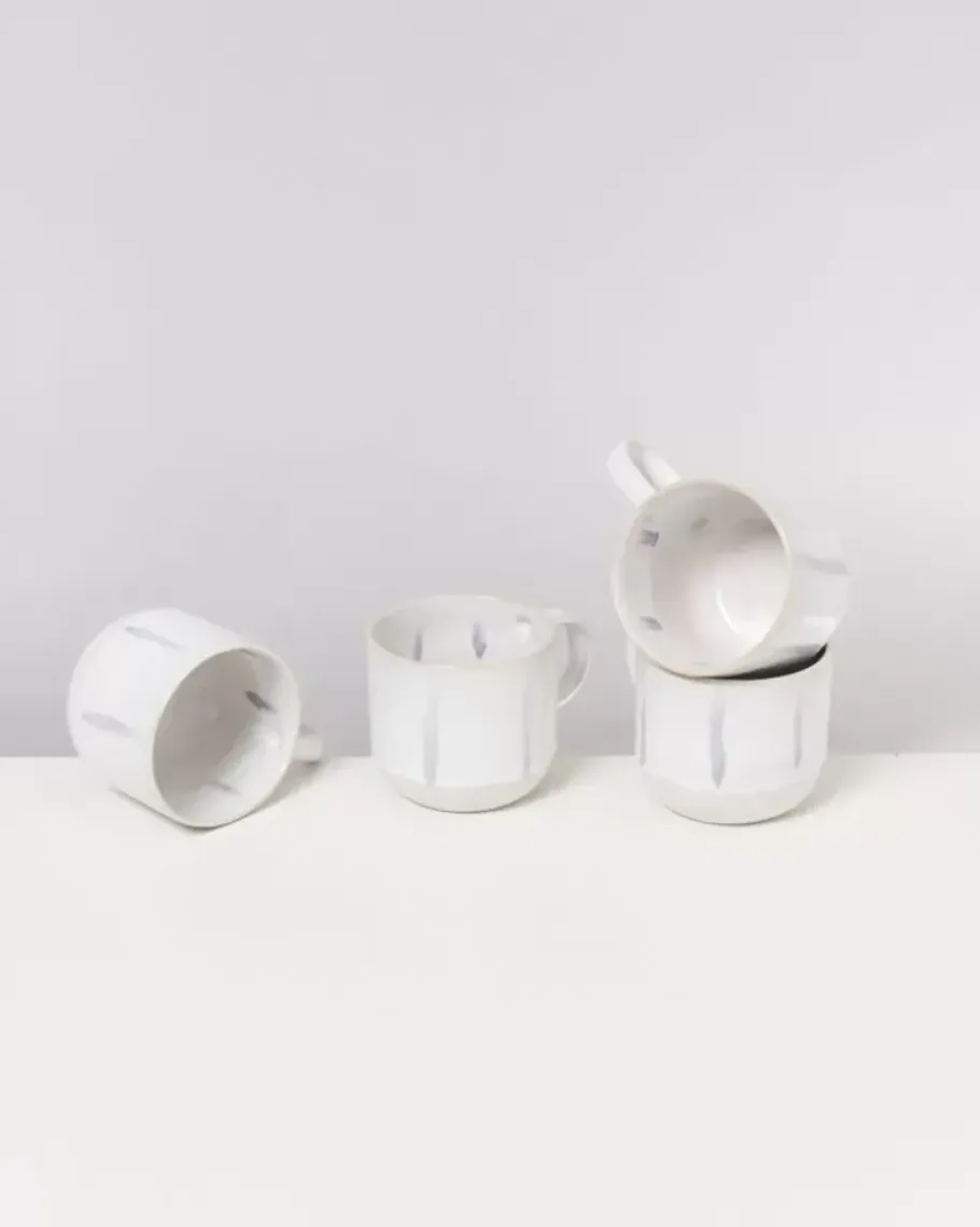 Motel a Miio Tassen & Becher Sets>Coimbra 4Er Set Teetasse Weis Blau