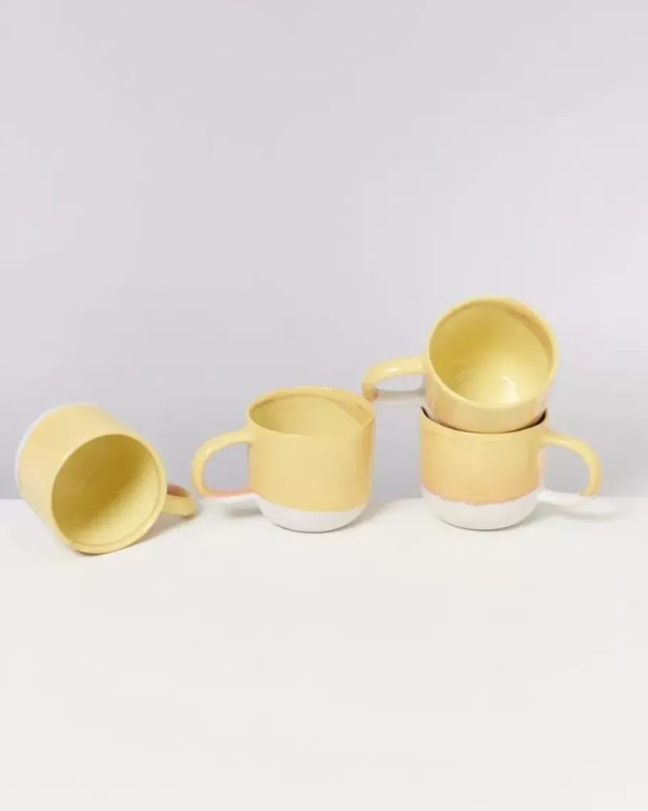 Motel a Miio Große Tassen>Coimbra Teetasse Gros Gelb