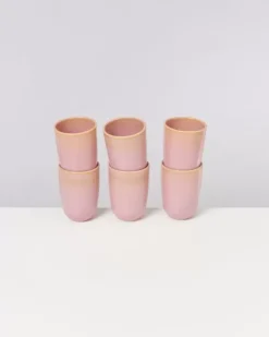 Motel a Miio 6 Teilige Sets>Copa Alto 6Er Set Becher Gros Gelb Rose