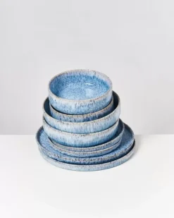 Motel a Miio 8 Teilige Sets>Cordoama Blau Gesprenkelt - 8 Teiliges Set