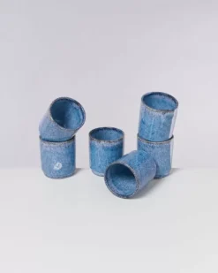 Motel a Miio Tassen & Becher Sets>Cordoama 6Er Set Becher Gros Blau Gesprenkelt
