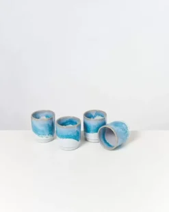 Motel a Miio Tassen & Becher>Cordoama 4Er Set Becher Klein Aqua