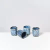 Motel a Miio Tassen & Becher>Cordoama 4Er Set Becher Klein Blau Gesprenkelt