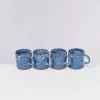 Motel a Miio 4 Teilige Sets>Cordoama 4Er Set Tasse Gros Blau Gesprenkelt
