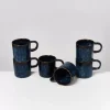 Motel a Miio 6 Teilige Sets>Cordoama 6Er Set Tasse Gros Dunkelblau