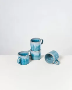 Motel a Miio 4 Teilige Sets>Cordoama 4Er Set Tasse Klein Aqua