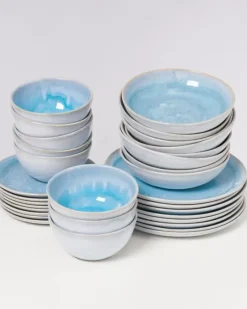 Motel a Miio 32 Teilige Sets>Cordoama Klassik Aqua - 32 Teiliges Set