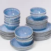 Motel a Miio 40 Teilige Sets>Cordoama Klassik Blau Gesprenkelt - 40 Teiliges Set