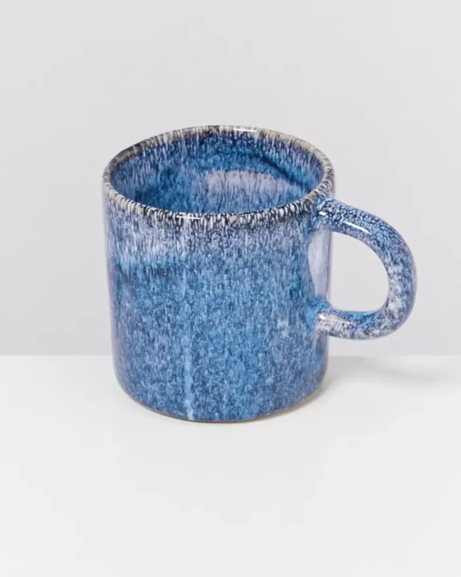 Motel a Miio Große Tassen>Cordoama Tasse Gros Blau Gesprenkelt
