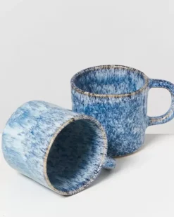 Motel a Miio Tassen & Becher>Cordoama Tasse Klein Blau Gesprenkelt