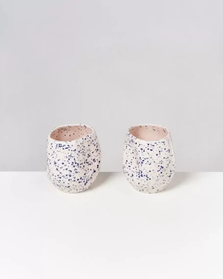 Motel a Miio Joao M>Joao Vase M Rose Blau Gesprenkelt