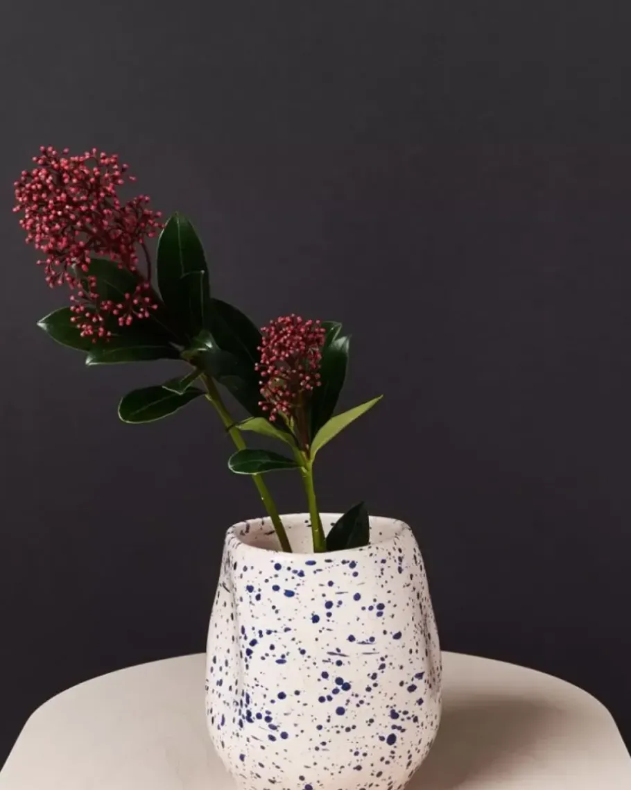Motel a Miio Joao M>Joao Vase M Rose Blau Gesprenkelt