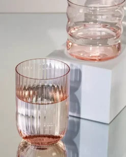 Motel a Miio Gläser>Joia Glas Riffled Pink Opal