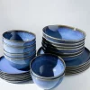 Motel a Miio Geschirr Sets>Melides Blue - 24 Teiliges Set