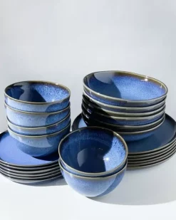 Motel a Miio Geschirr Sets>Melides Blue - 24 Teiliges Set