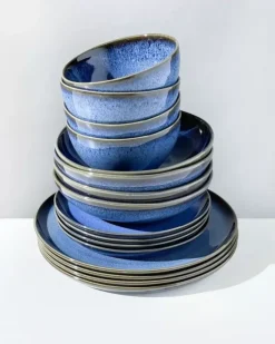 Motel a Miio Geschirr Sets>Melides Blue - 16 Teiliges Set